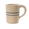 Martinez Pottery Tumbler Drinking Mug Heritage Blue Stripe Stoneware Tall